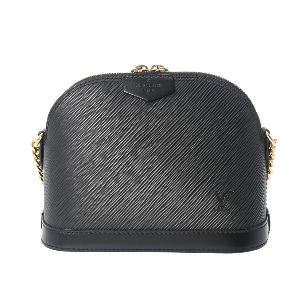 Louis Vuitton Chain Bag Leather Alma Black Shoulder Epi - Picture 2 of 11